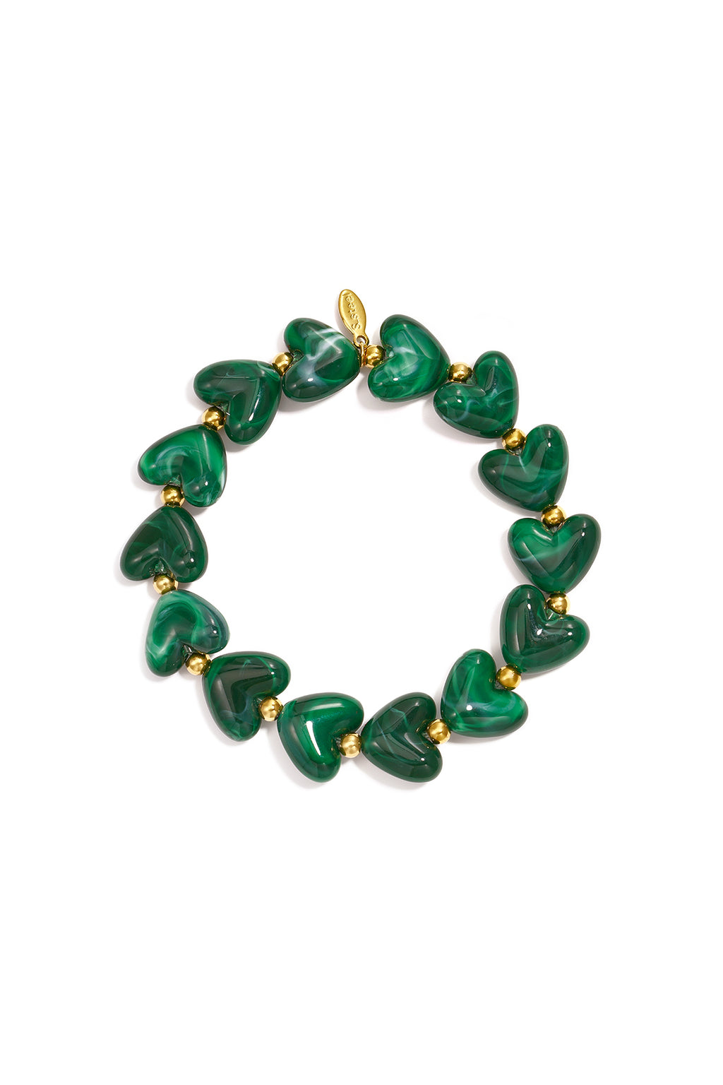 Pulsera Cuentas Corazones
