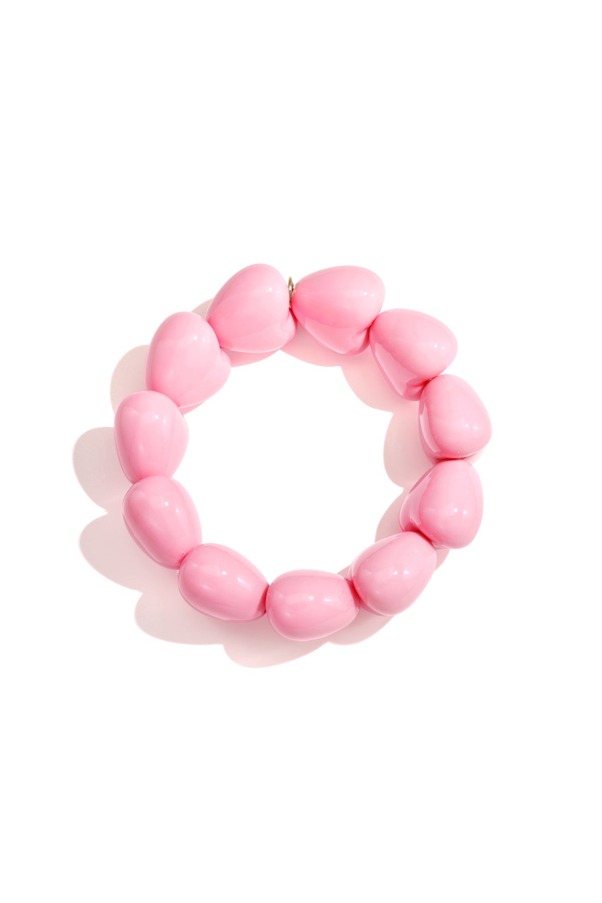 Pulsera de corazón grande de 11 cuentas