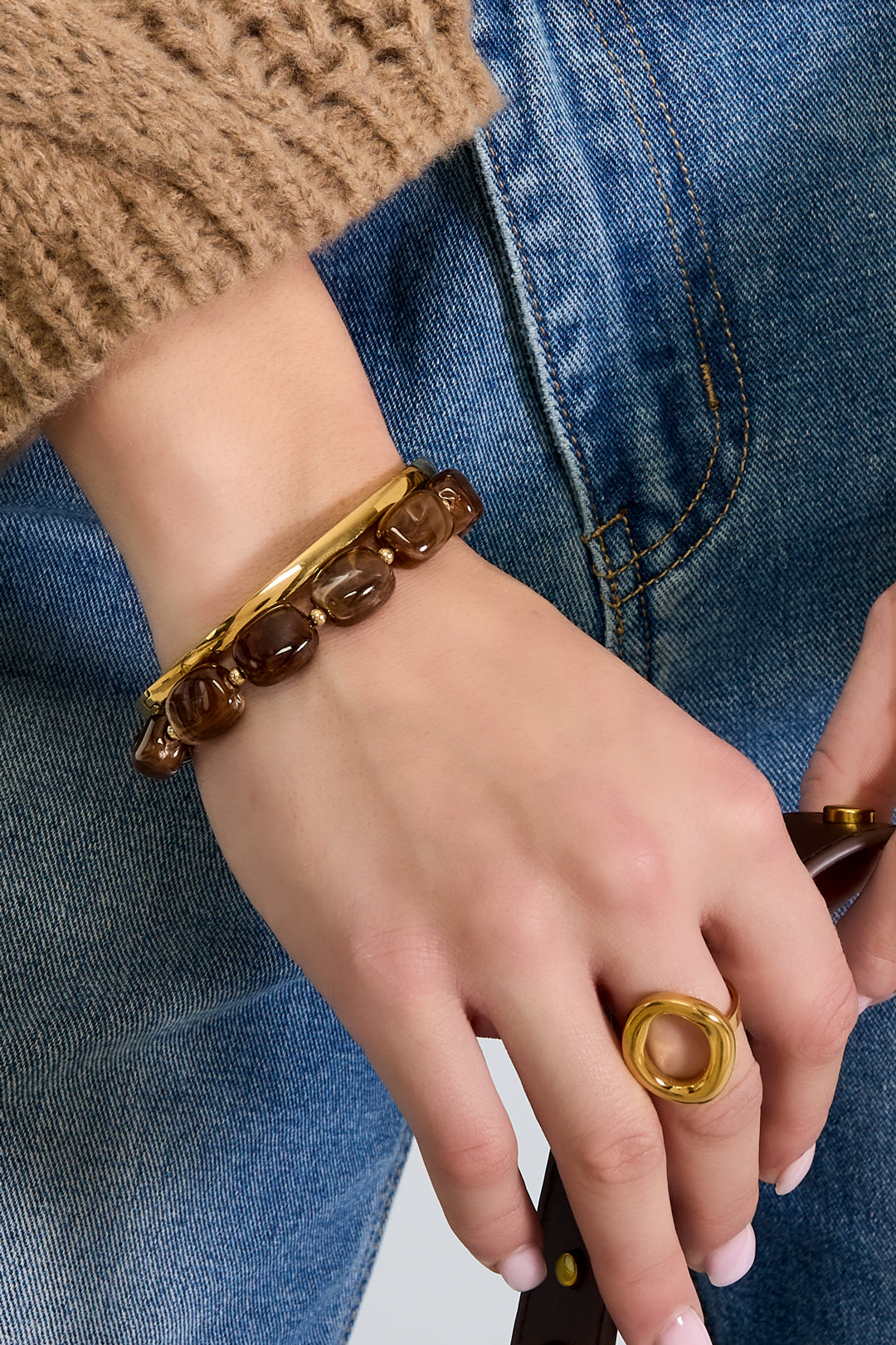 Pulseras de cuentas acrílicas Retro