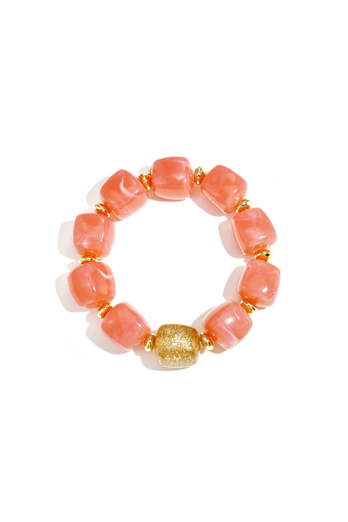 Pulsera de cuentas con cuentas brillantes llamativas