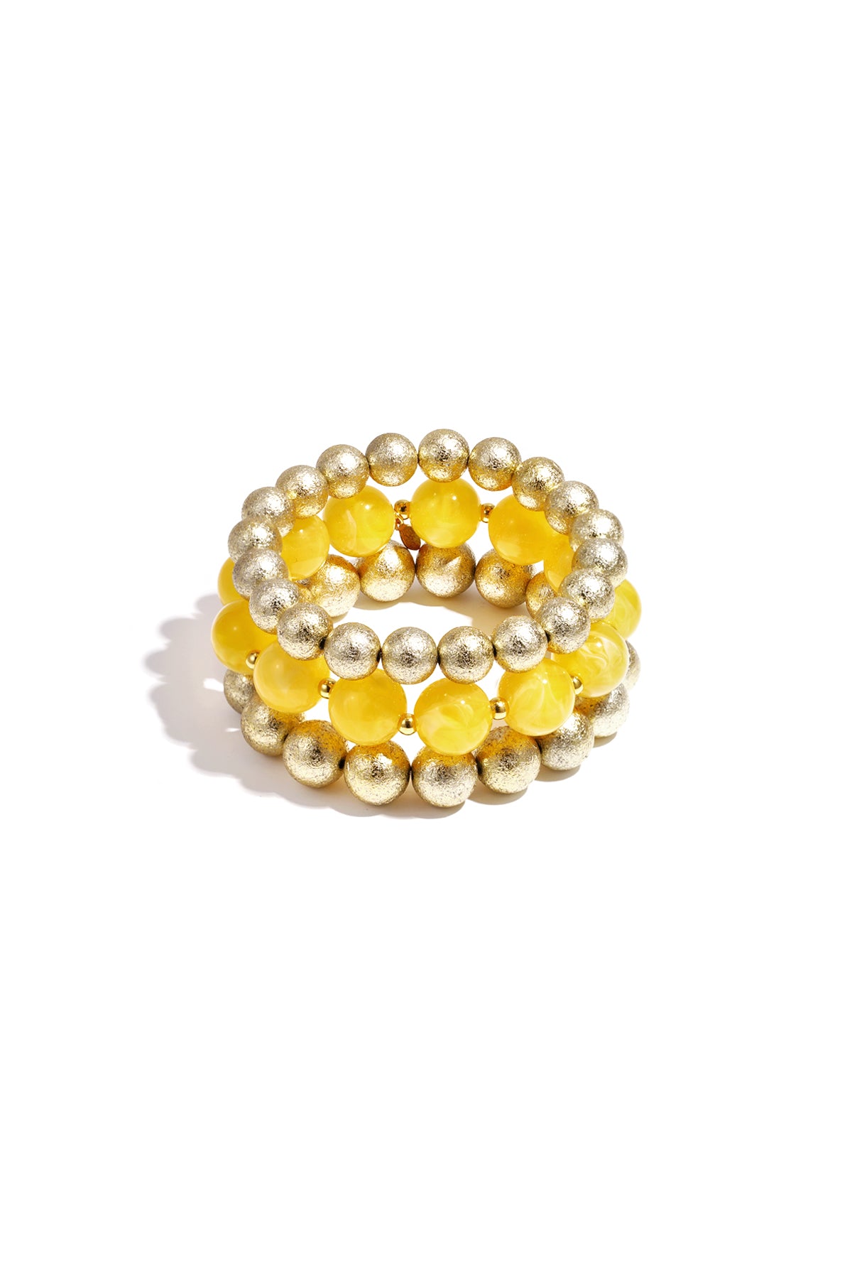 Juego de 3 pulseras con cuentas