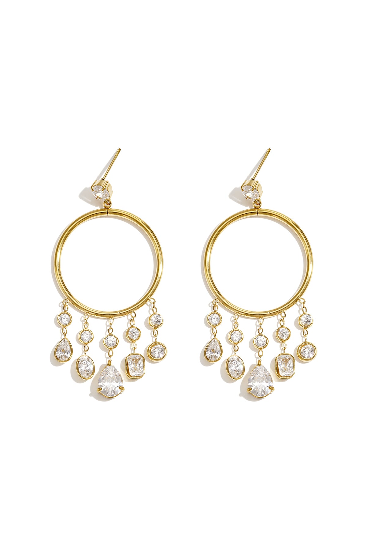 Pendientes colgantes con forma de gota