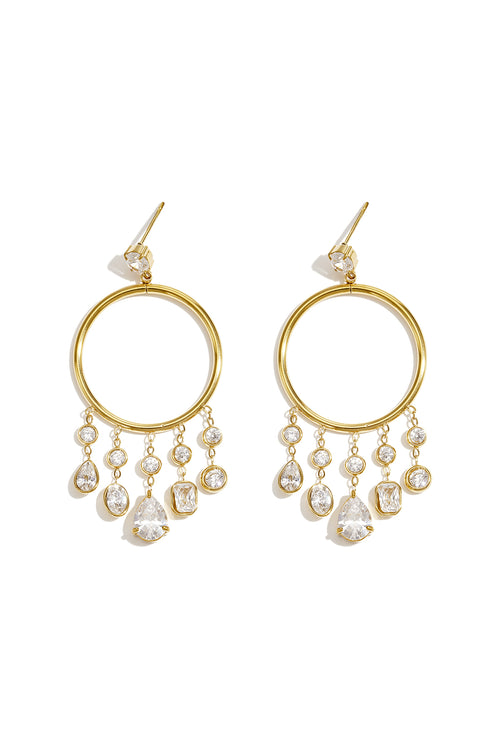 Pendientes colgantes con forma de gota