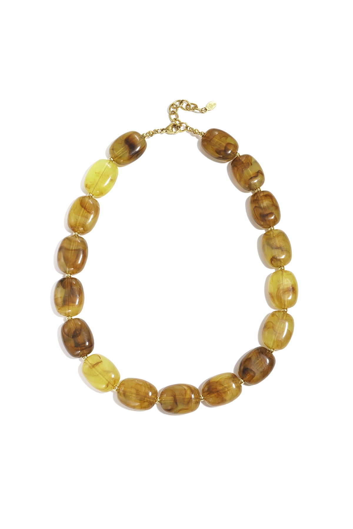 Collar con cuentas cuadradas