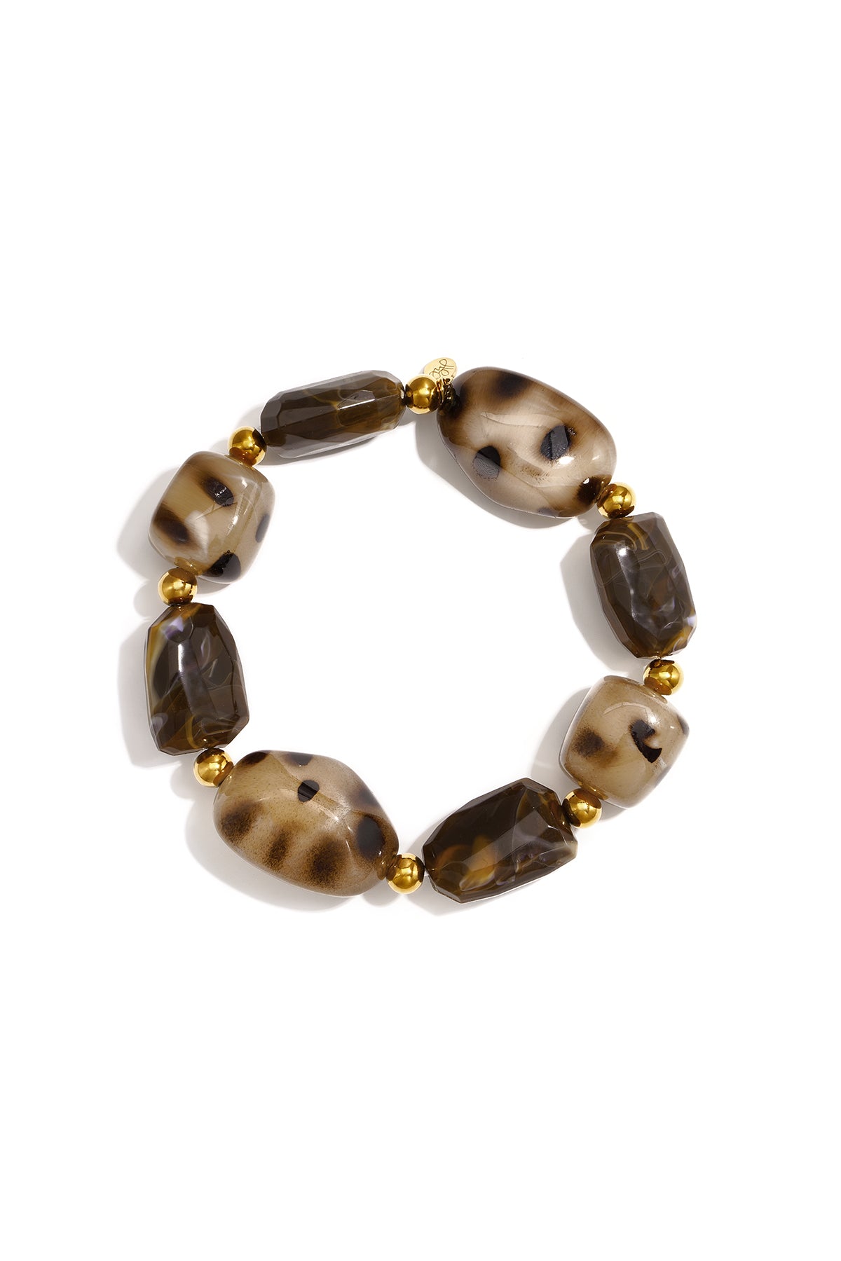 Pulseras de cuentas acrílicas de forma irregular