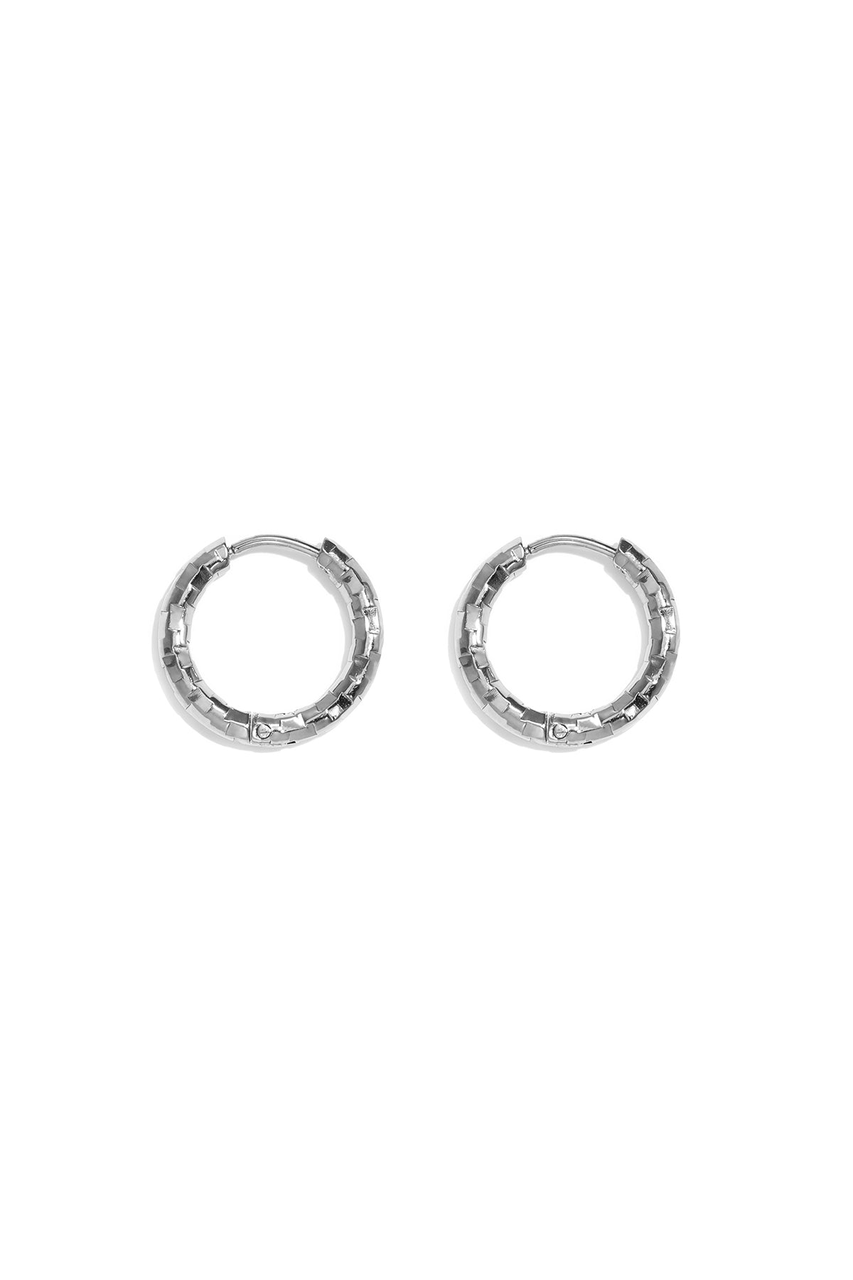 Conjunto de pendientes de acero inoxidable Circle Simple