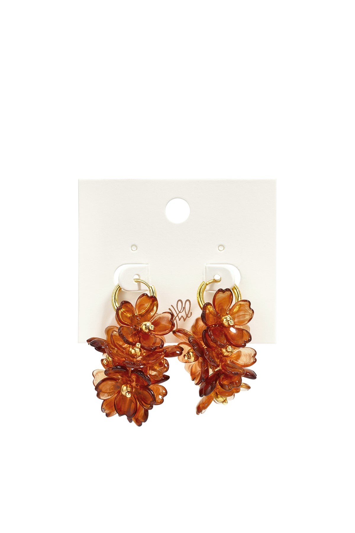 Pendientes con cuentas y diseño floral