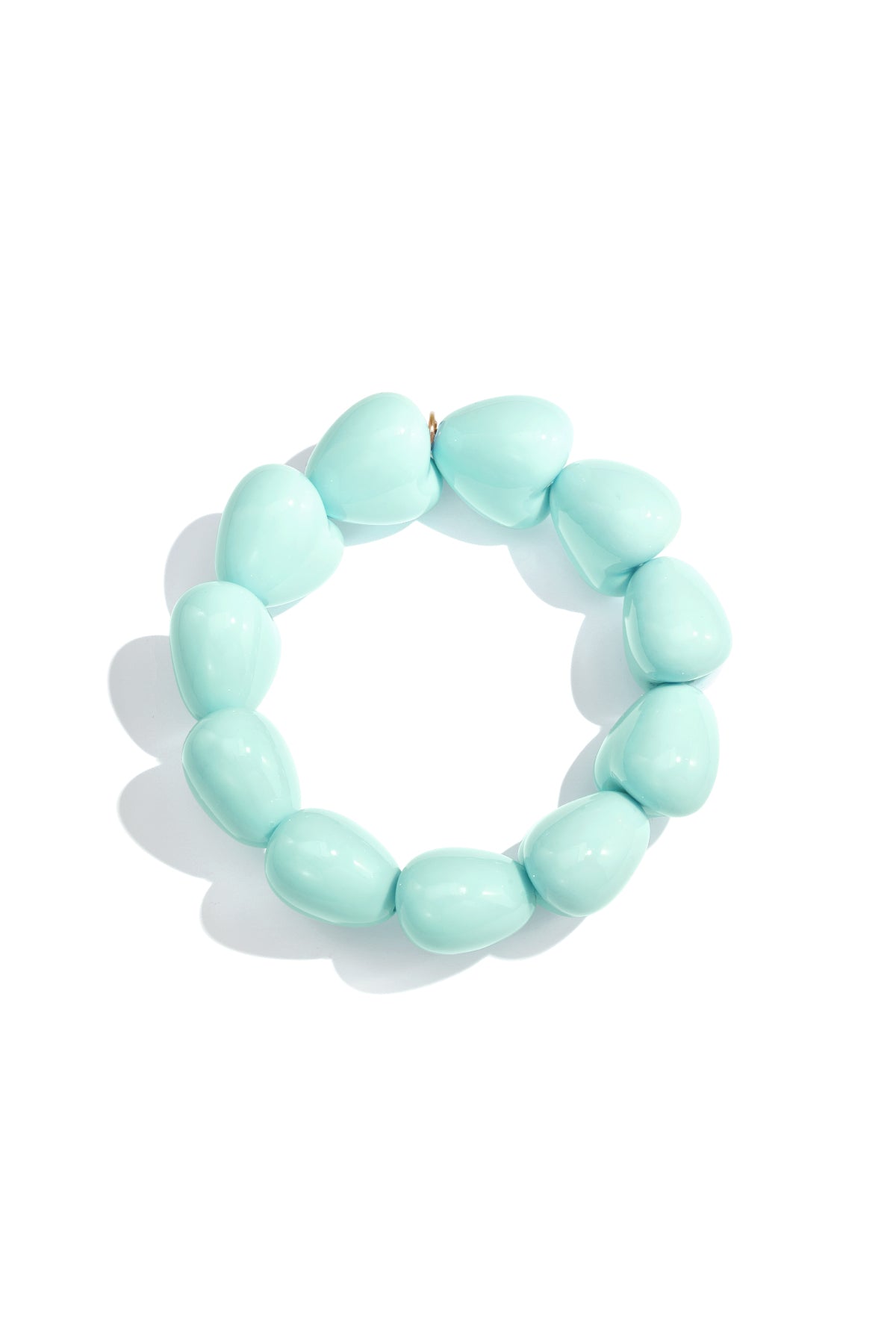 Pulsera de corazón grande de 11 cuentas