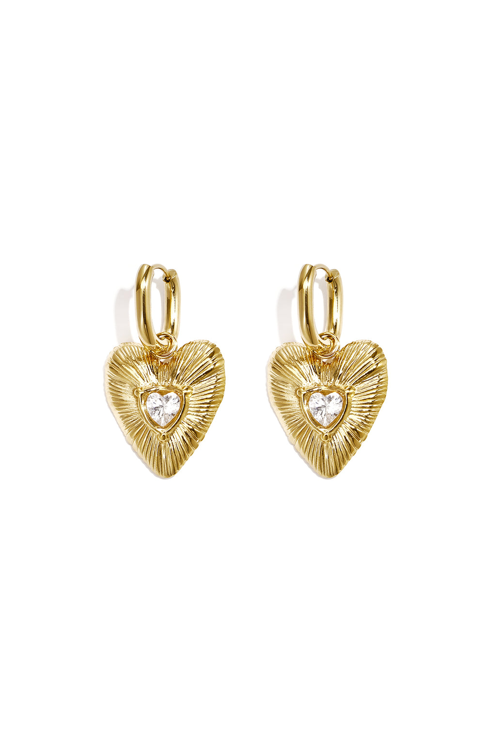 Pendientes colgantes con forma de corazón