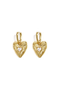 Pendientes colgantes con forma de corazón