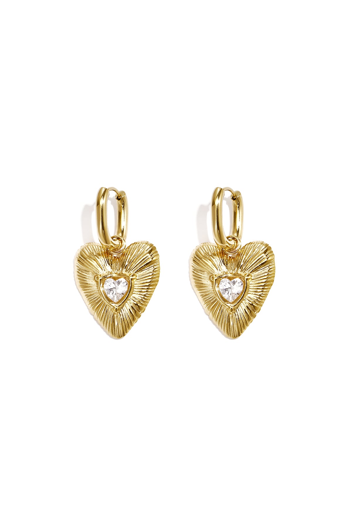 Pendientes colgantes con forma de corazón