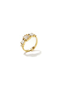 Anillo minimalista forma geométrica