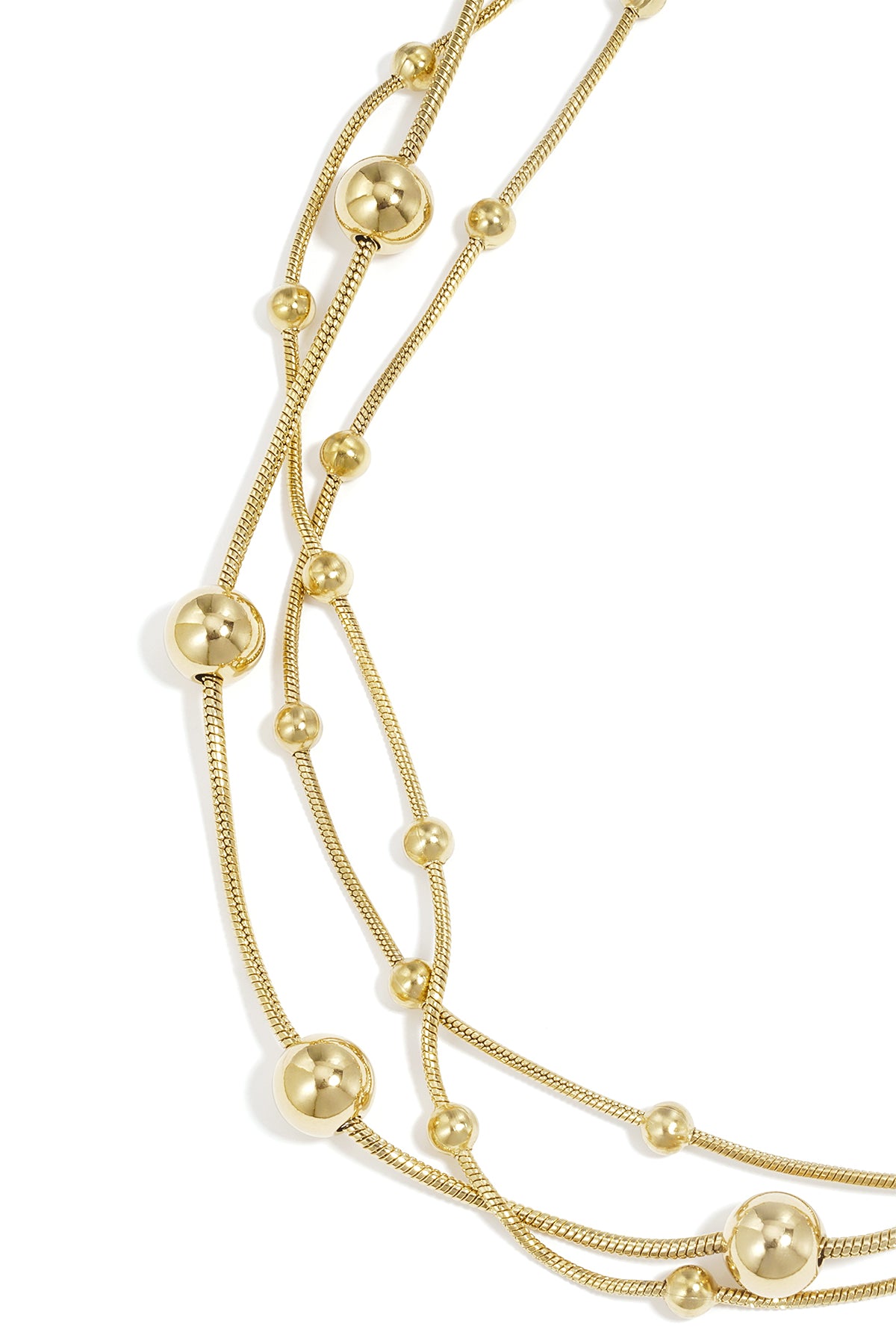 Collar en capas con lunares