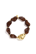 Pulseras con cuentas forma irregular