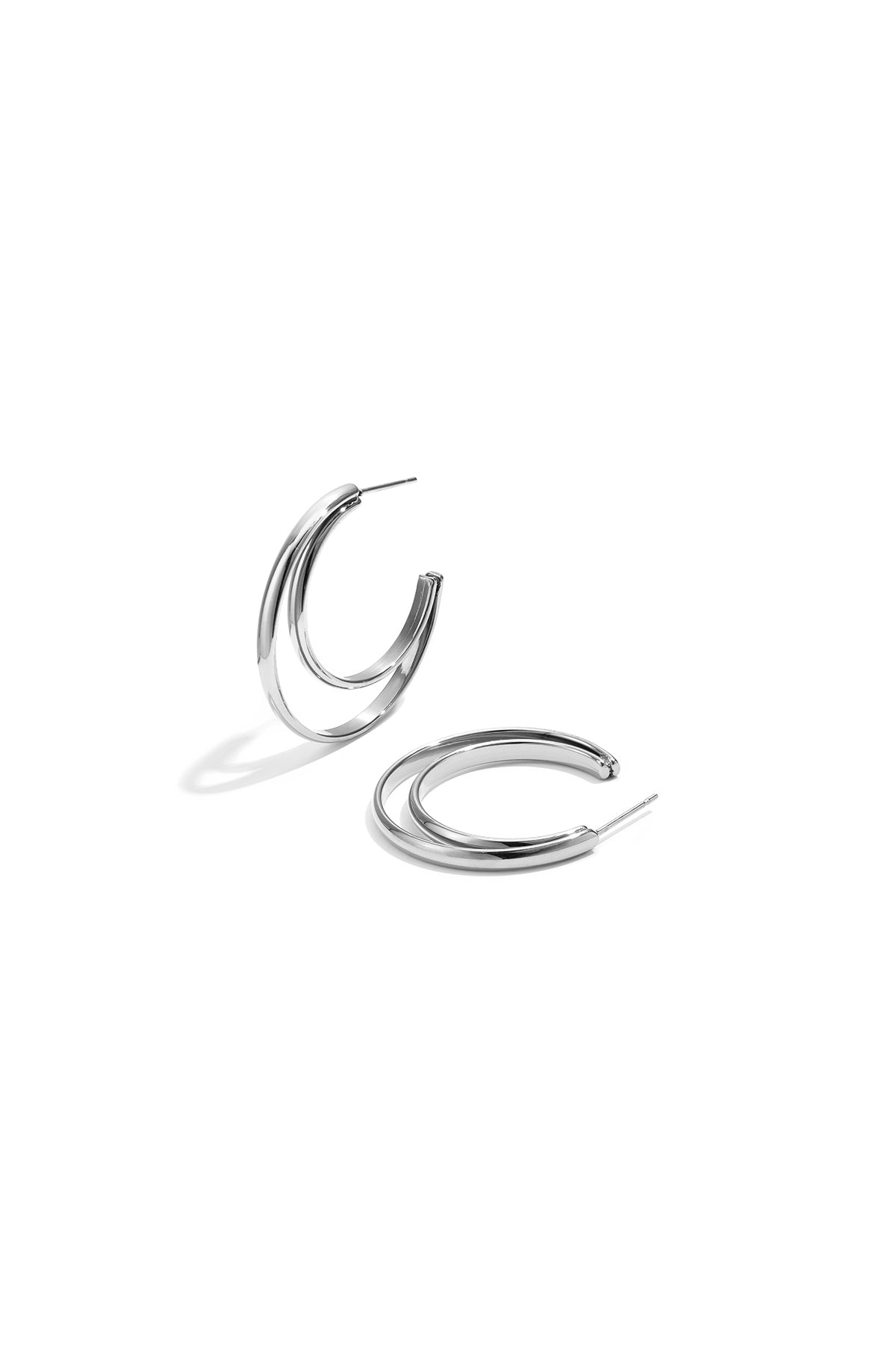 Pendientes de aro doble