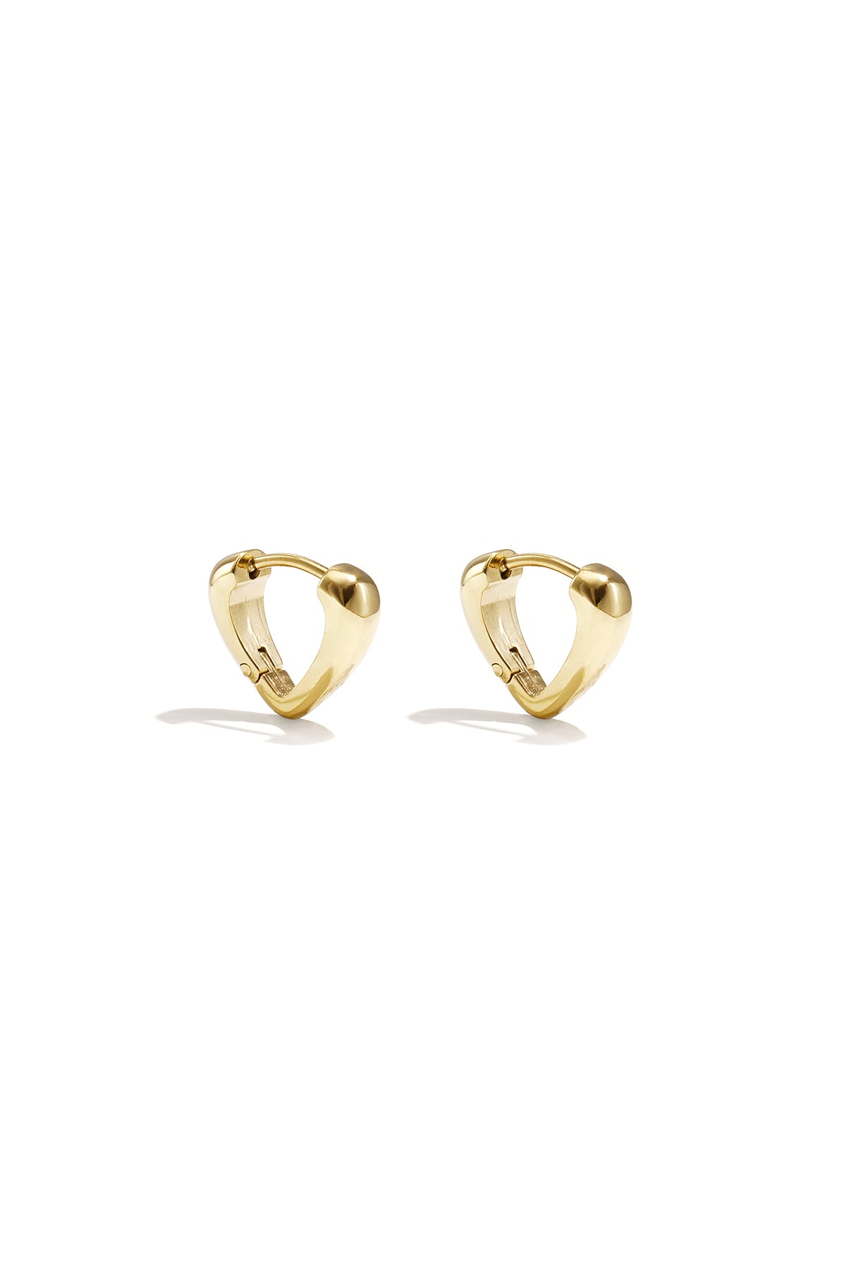 Pendientes de aro con forma de corazón