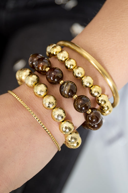 Juego de 3 pulseras con cuentas