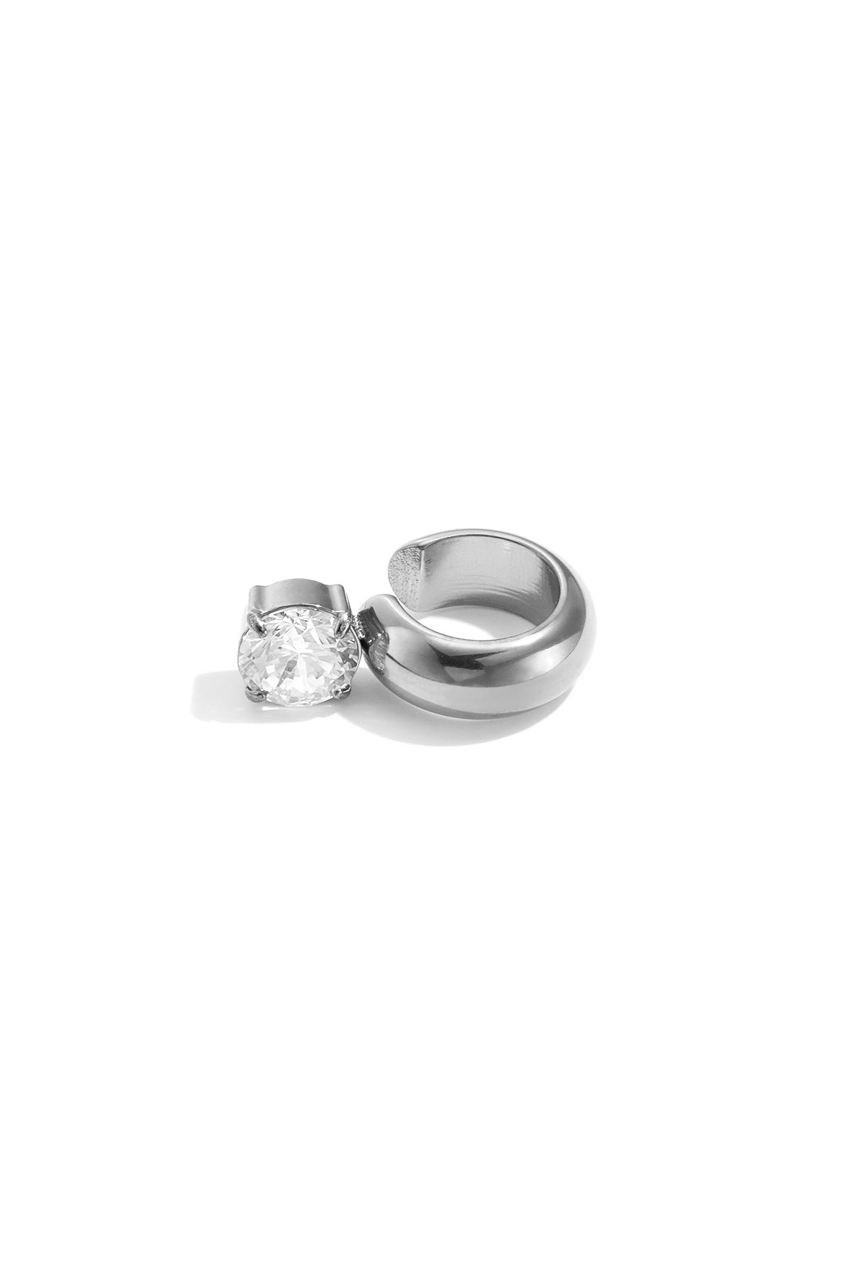 Pendientes Ear cuff de aro con forma geométrica