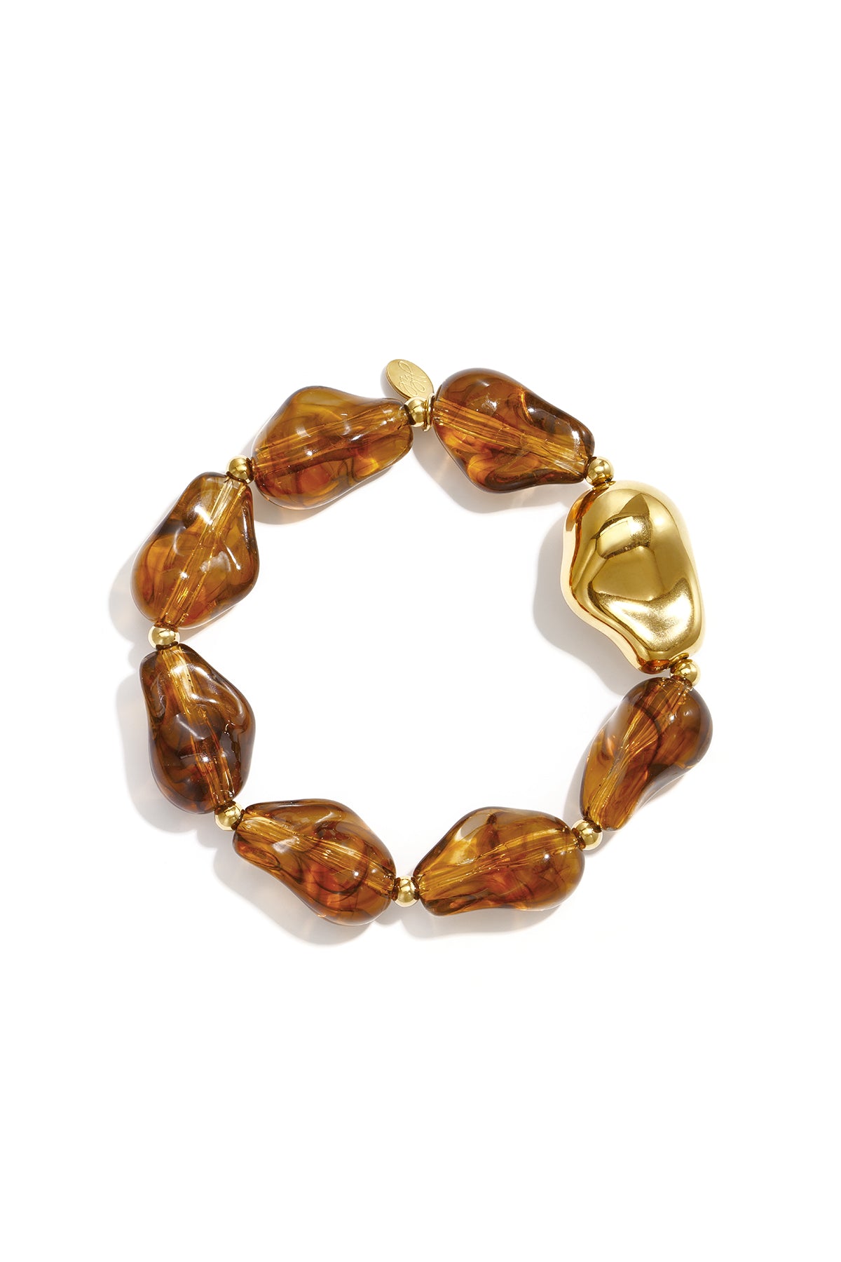 Pulseras con cuentas forma irregular