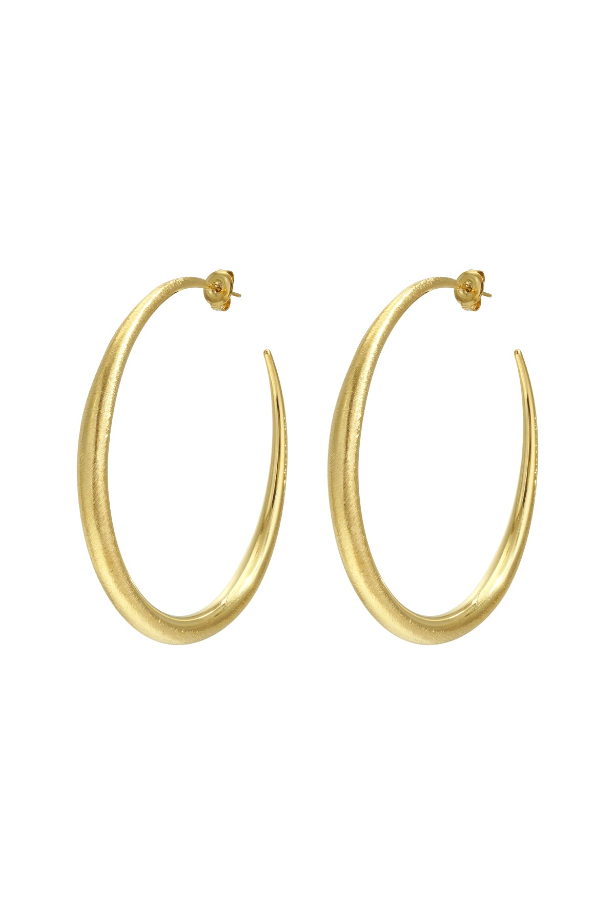 Pendientes de aro circulares gold