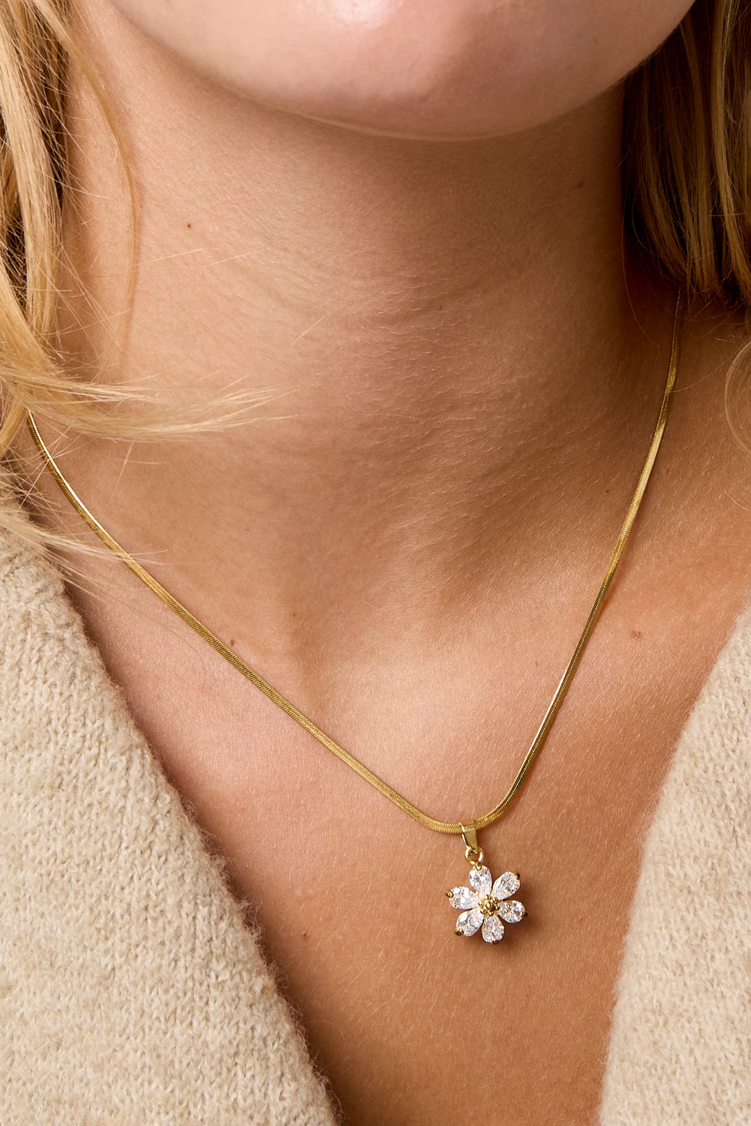 Collares con colgante con diseño floral