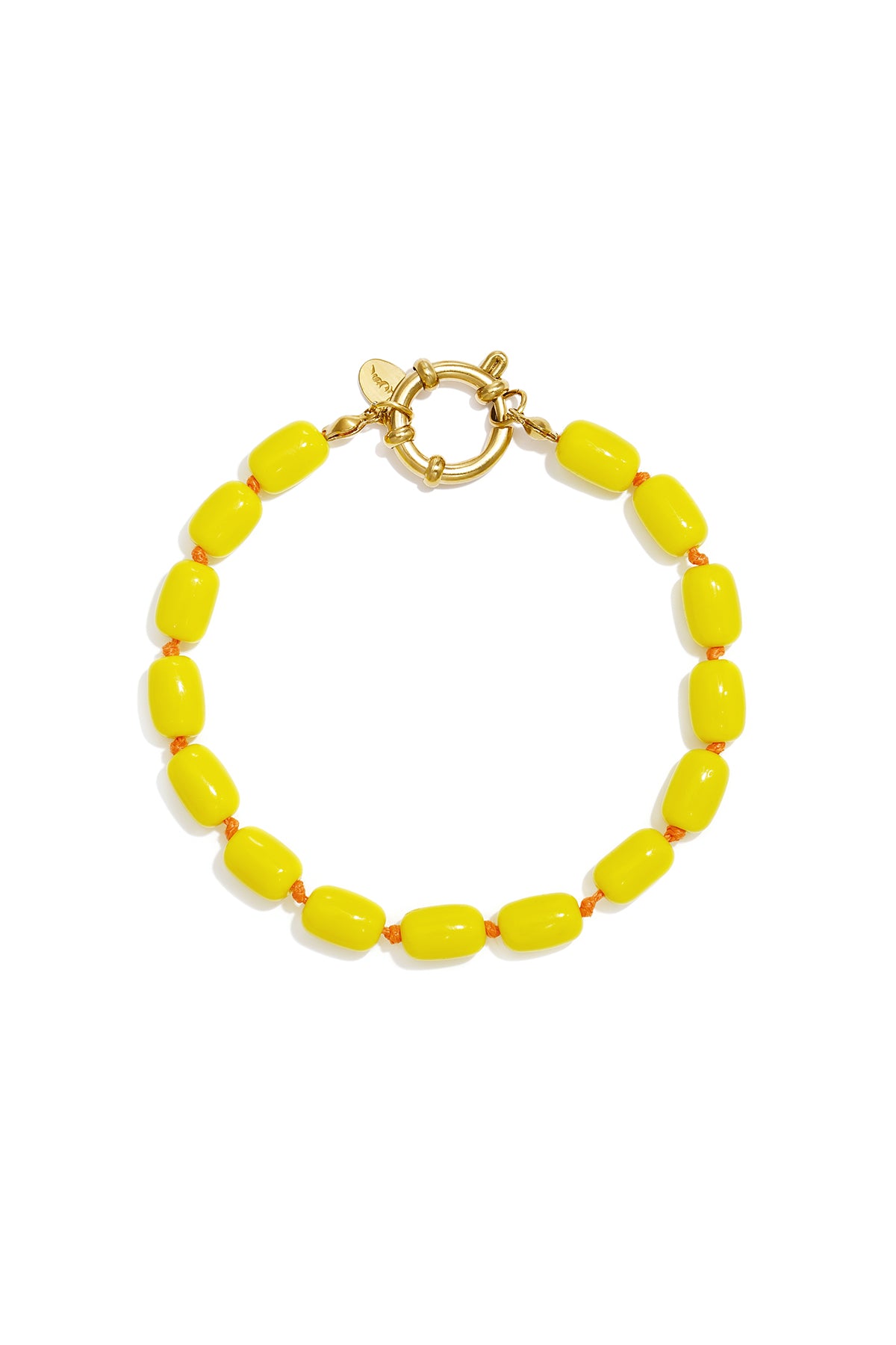 Pulseras de acero inoxidable con cuentas, color liso, sencillas, de la serie Simple Daily para mujer.