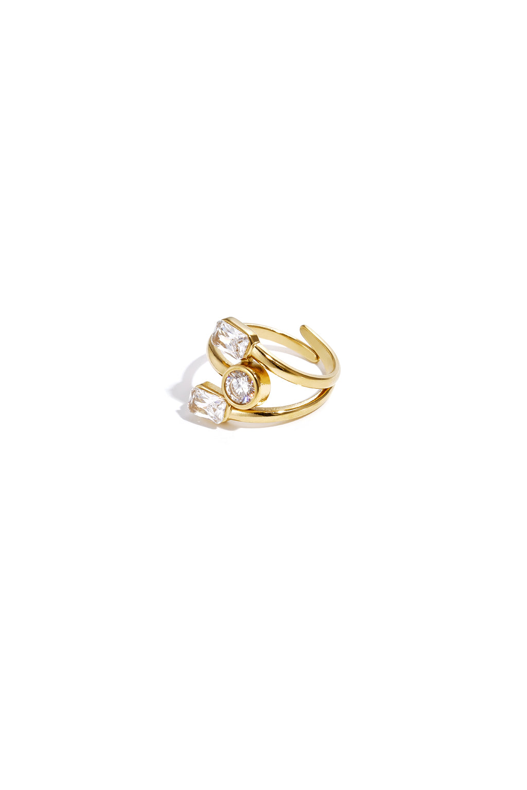 Anillo con piedras variadas