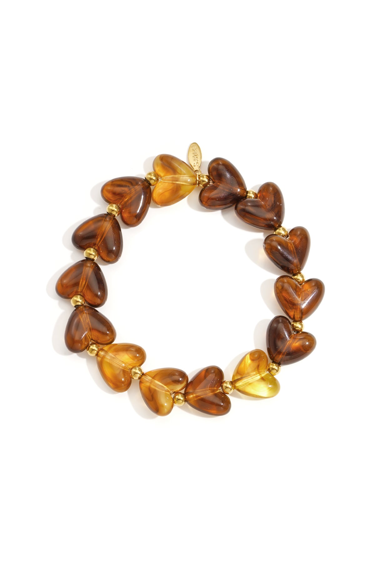 Pulsera Cuentas Corazones