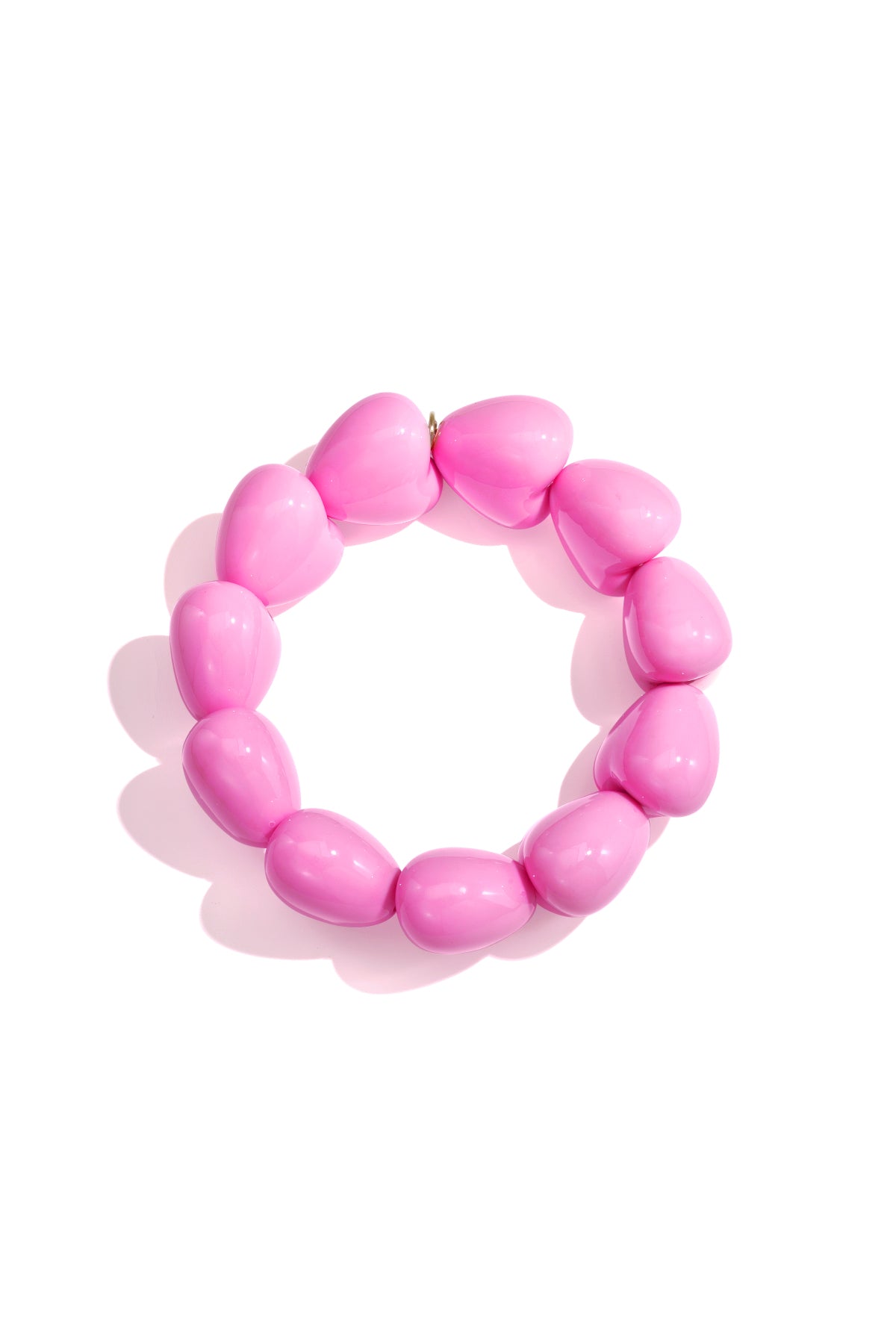 Pulsera de corazón grande de 11 cuentas