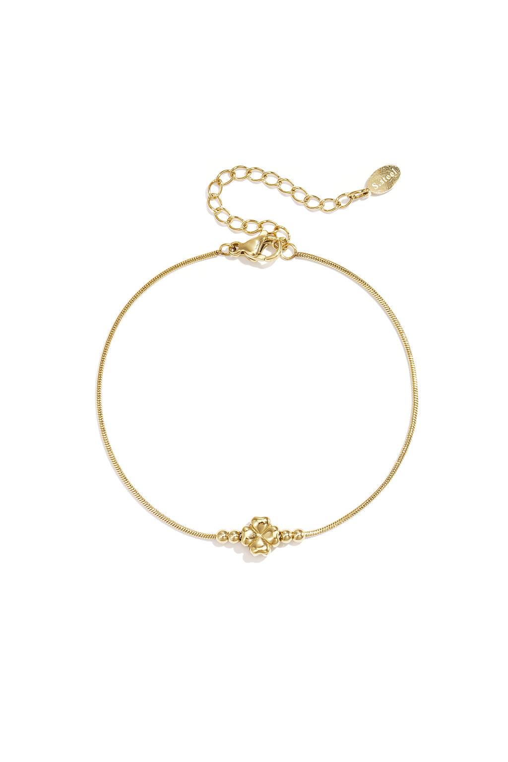 Pulsera de acero inoxidable con dije concha