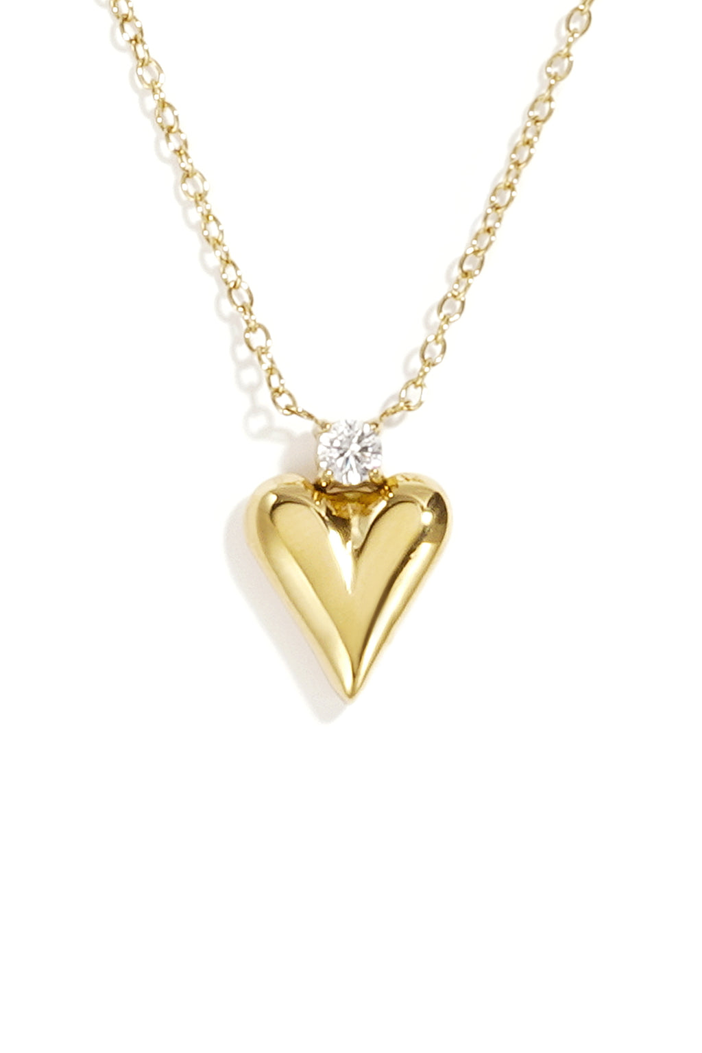 Collar con colgante forma de corazón