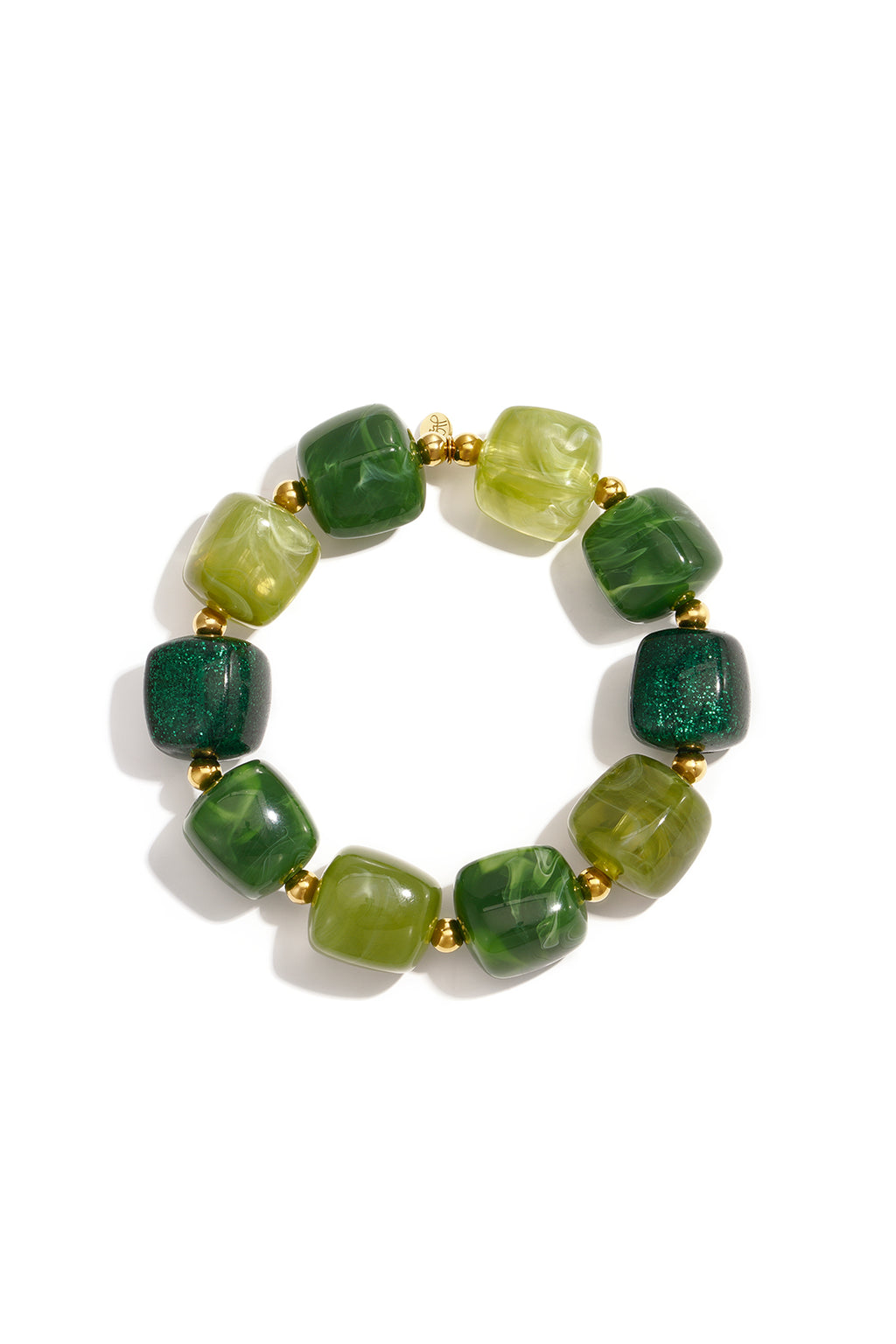 Pulseras de cuentas acrílicas cuadrada