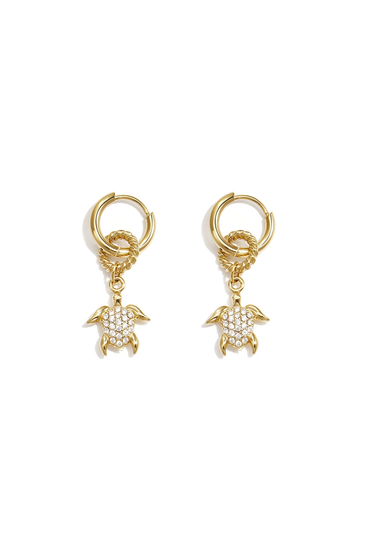 Pendientes Tortuga Circonitas