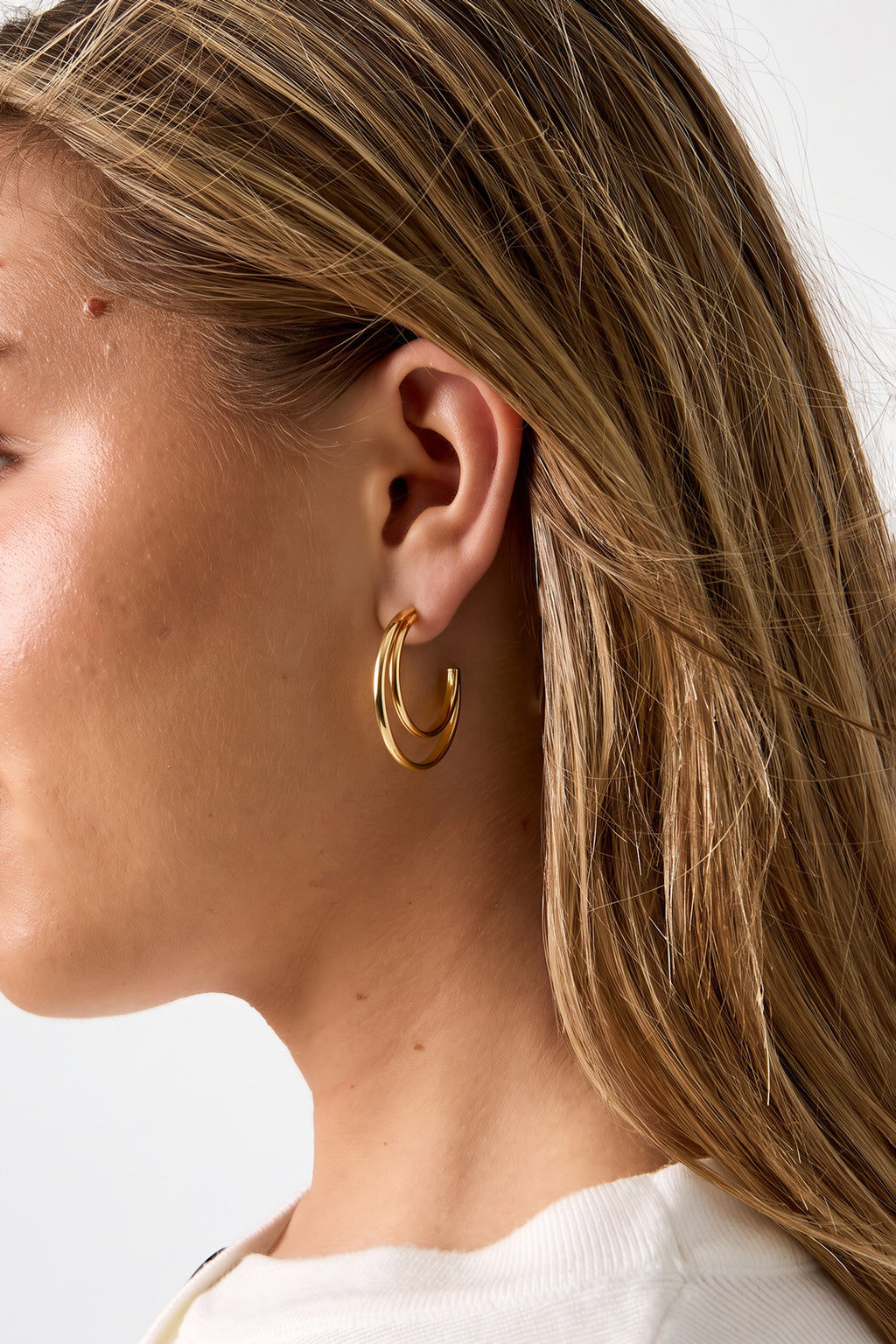Pendientes de aro doble