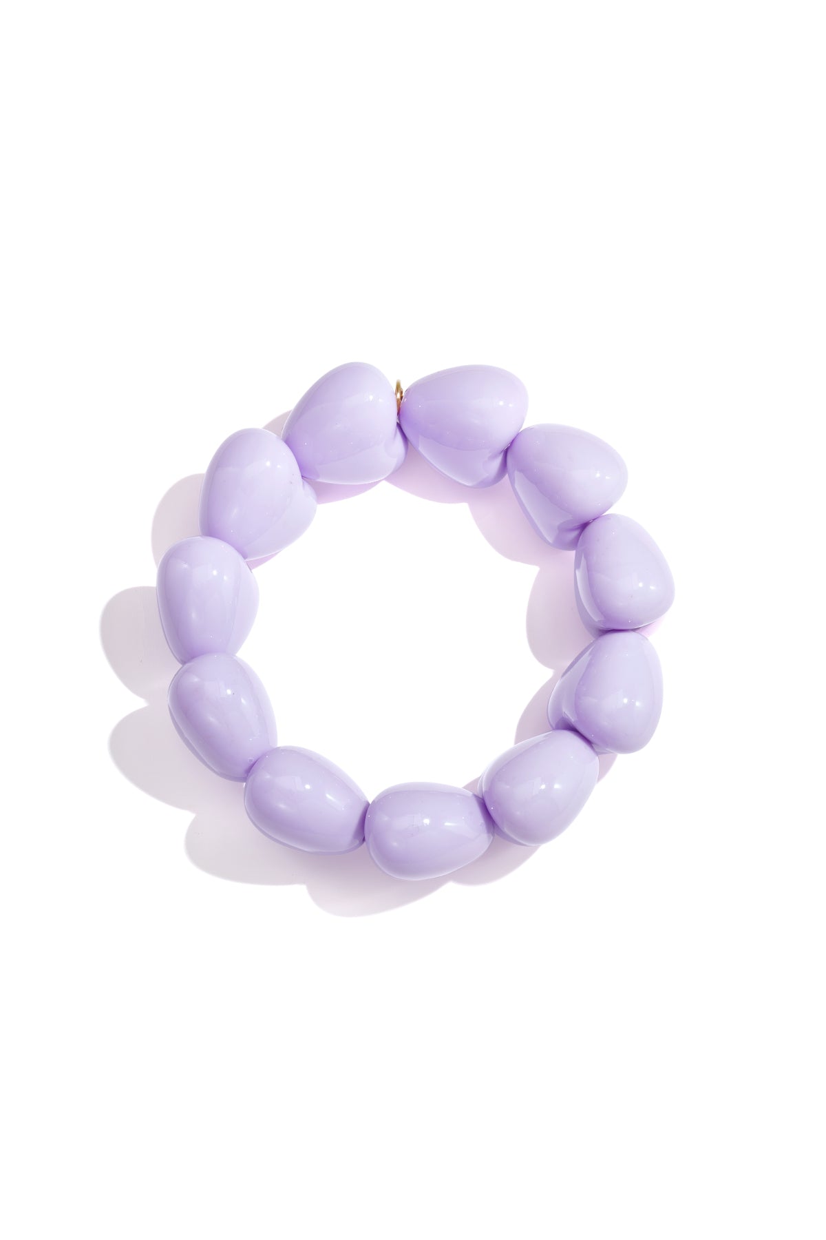 Pulsera de corazón grande de 11 cuentas