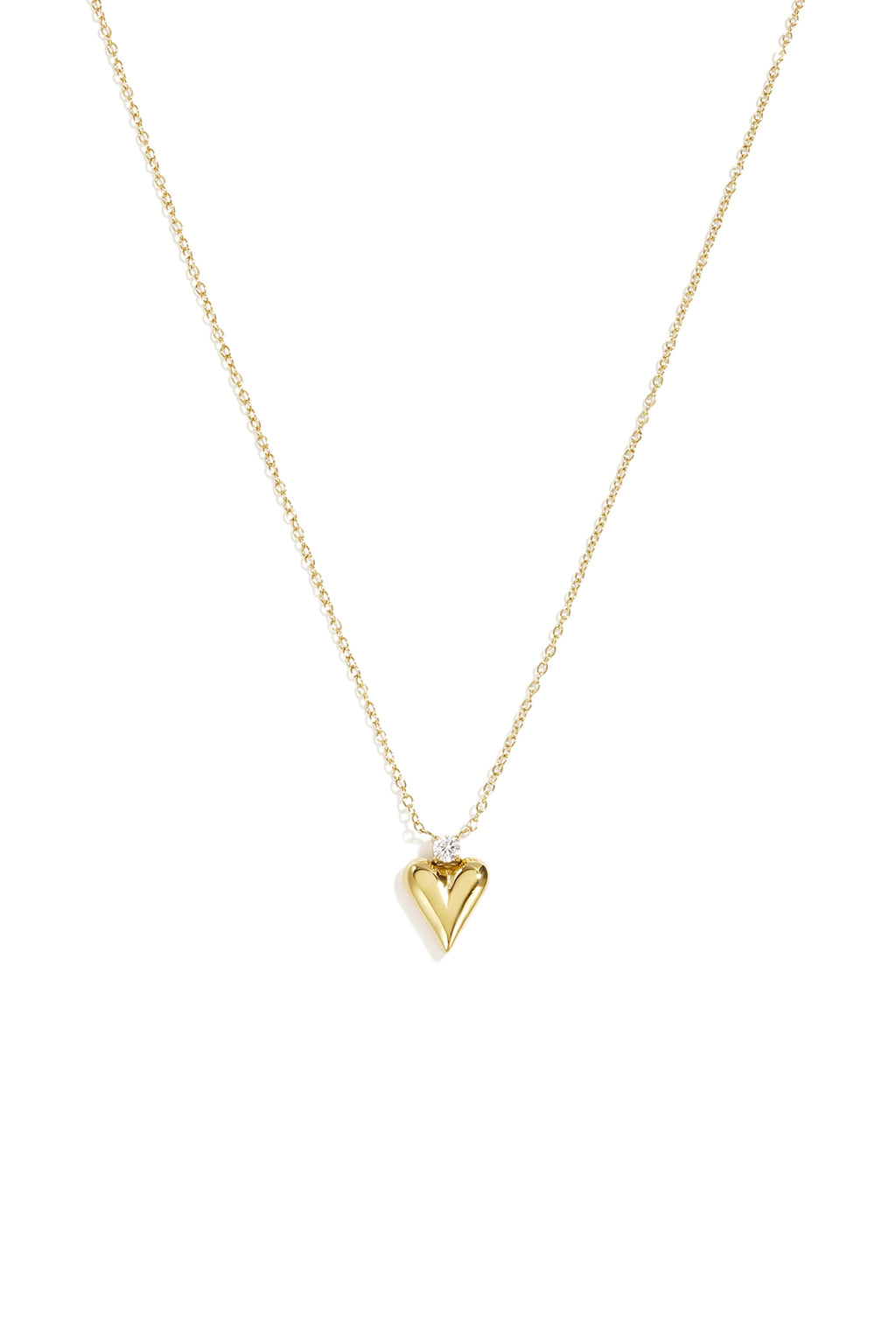 Collar con colgante forma de corazón