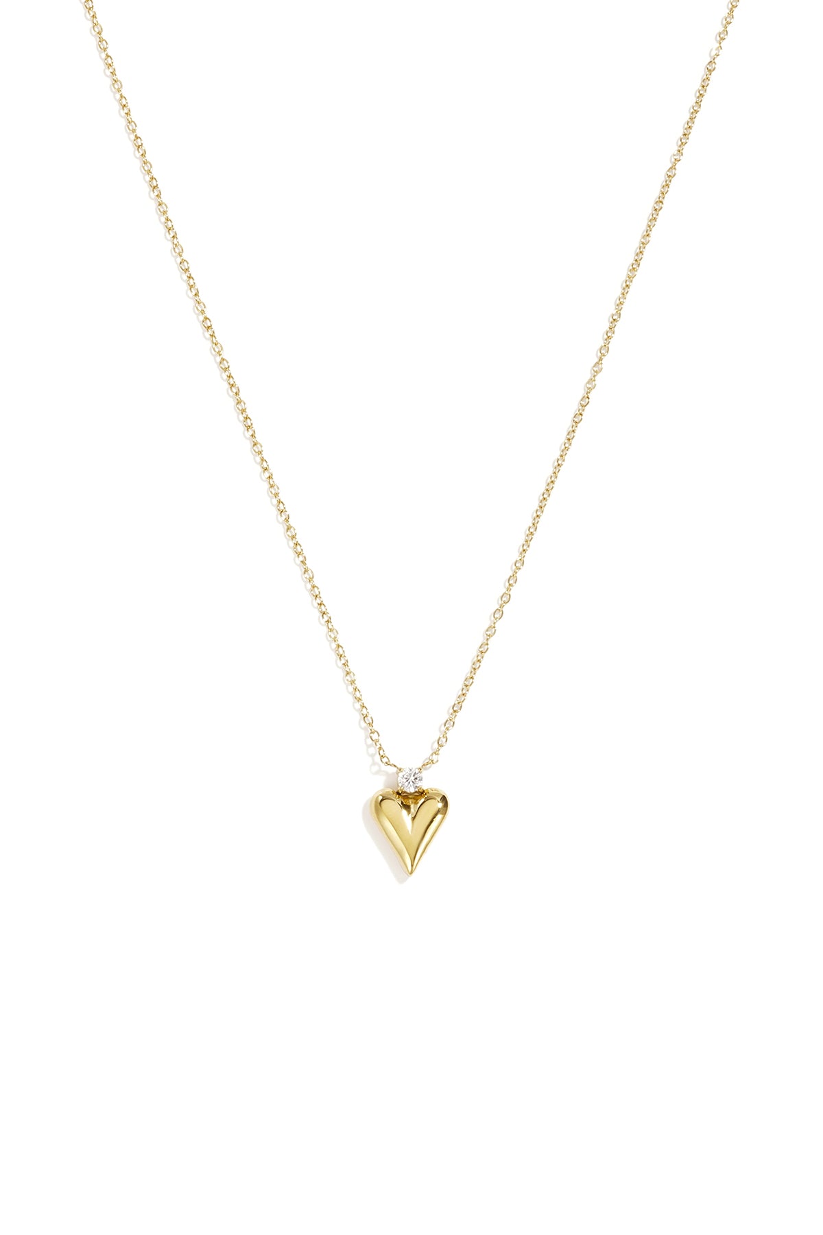 Collar con colgante forma de corazón