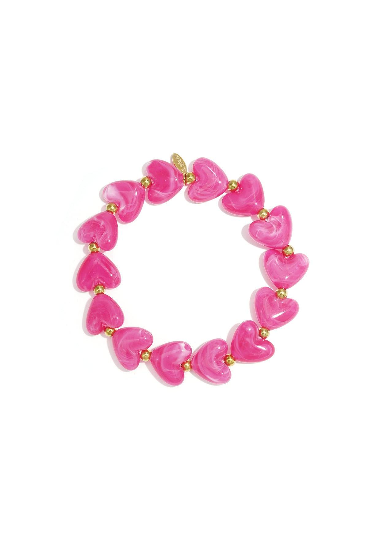 Pulsera Cuentas Corazones