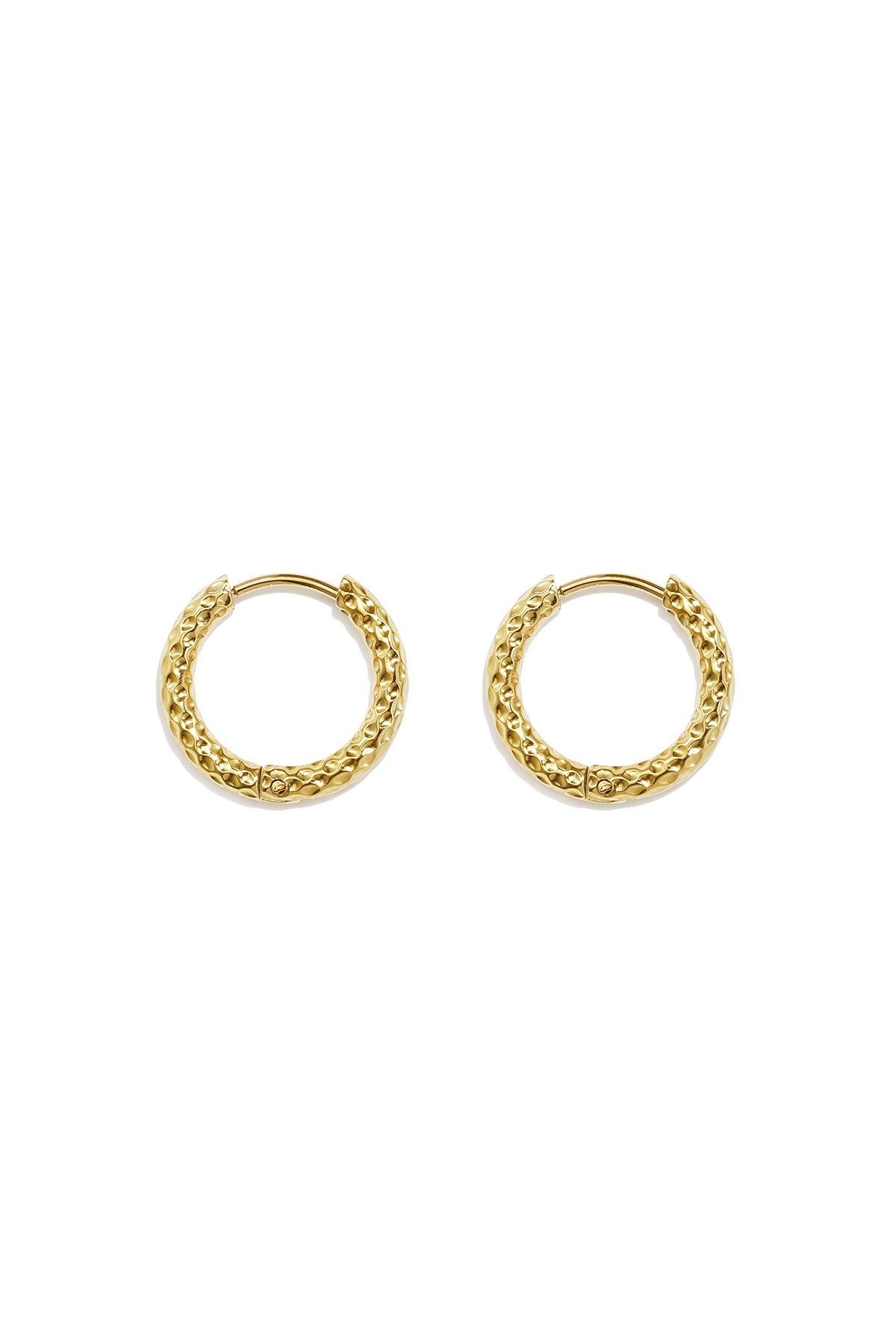 Pendientes de aro de acero inoxidable Circle Simple