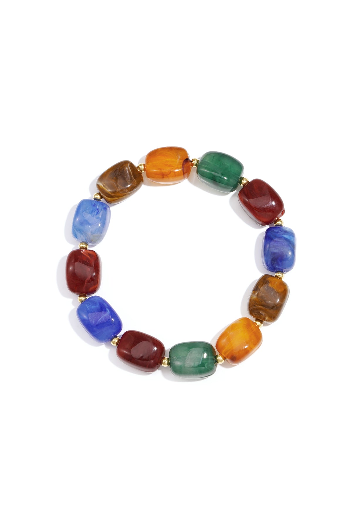 Pulseras de cuentas acrílicas Retro