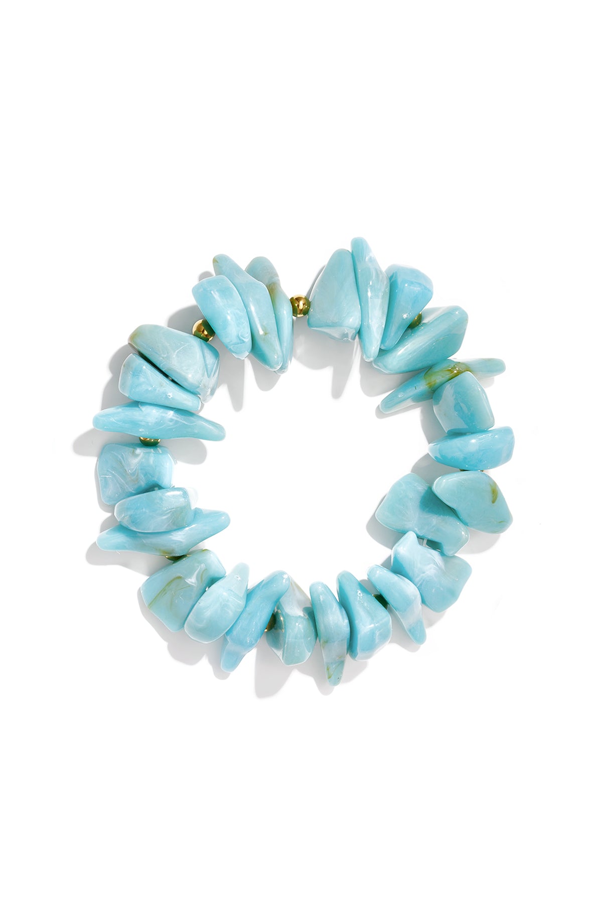 Pulseras de cuentas acrílicas irregulares