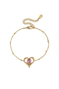 Pulsera con dije de corazón