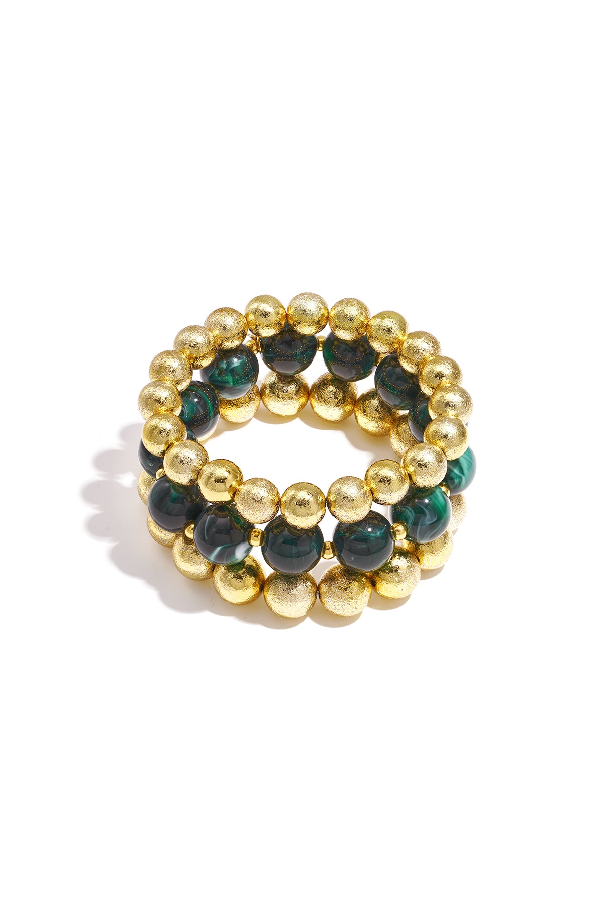 Juego de 3 pulseras con cuentas
