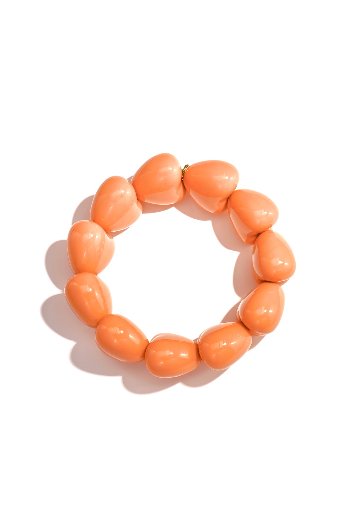 Pulsera de corazón grande de 11 cuentas