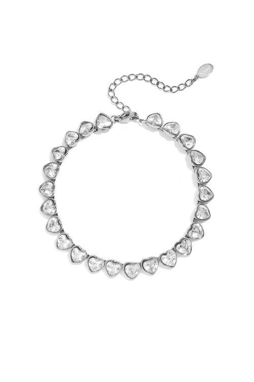 Pulseras de cadena con corazón