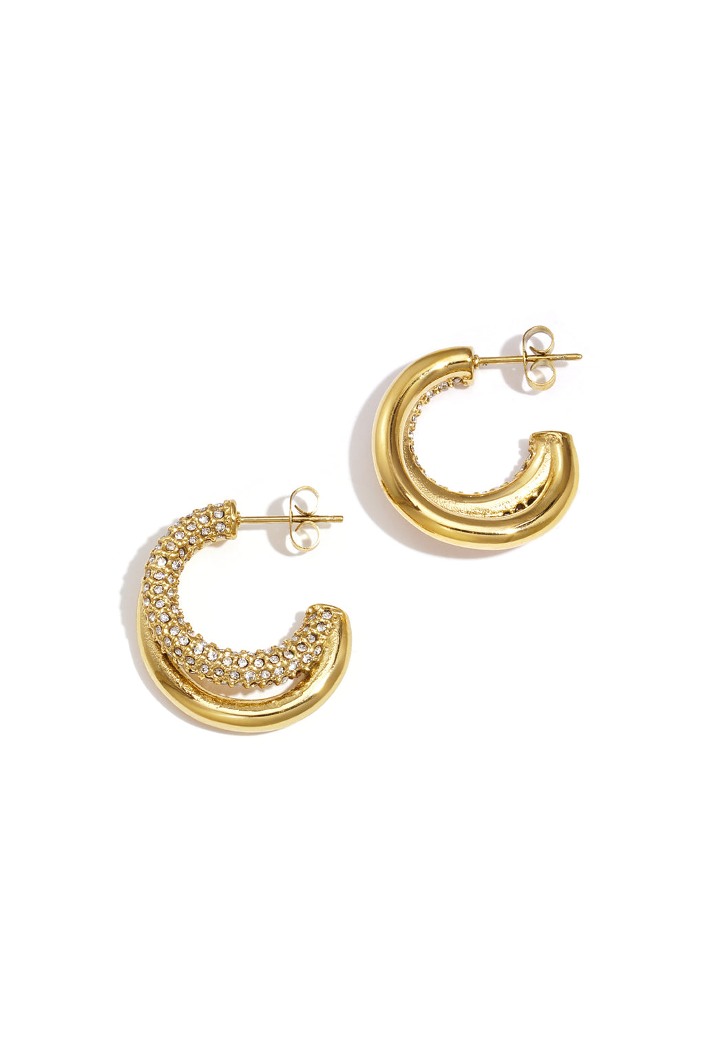Pendientes de aro circulares