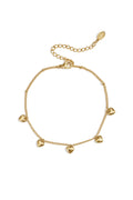 Pulsera con pequeños corazones colgantes