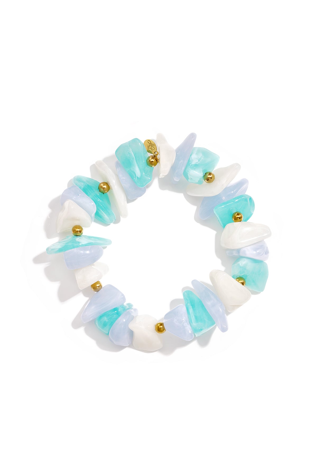 Pulseras de cuentas acrílicas irregulares