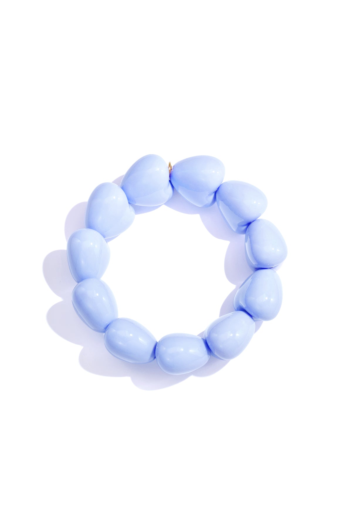 Pulsera de corazón grande de 11 cuentas