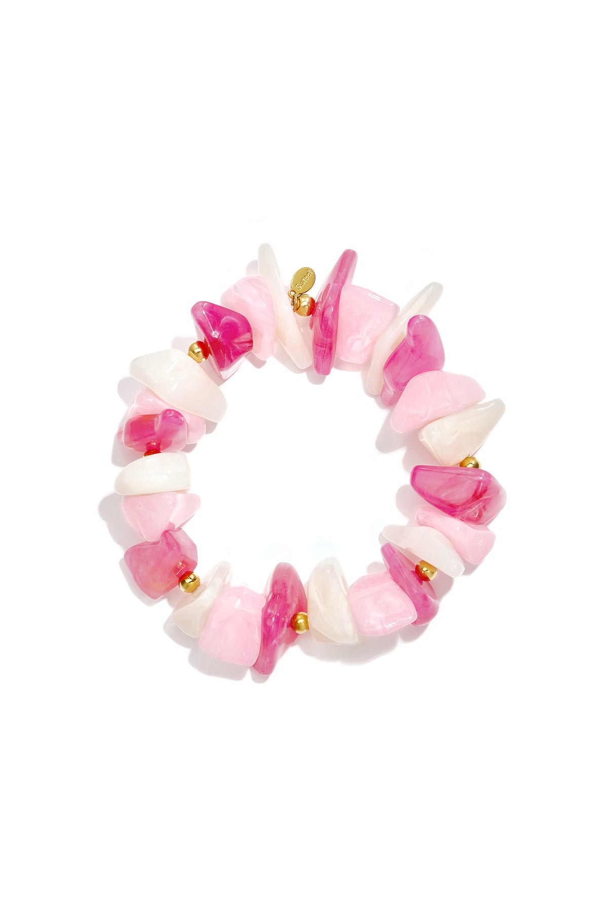 Pulseras de cuentas acrílicas irregulares